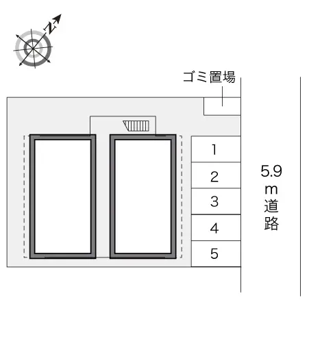 ★手数料０円★春日市春日公園３丁目 月極駐車場